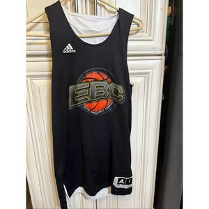 Adidas Men's EBC Elite Basketball Circuit #224 Jersey Tank Top Black Size Small